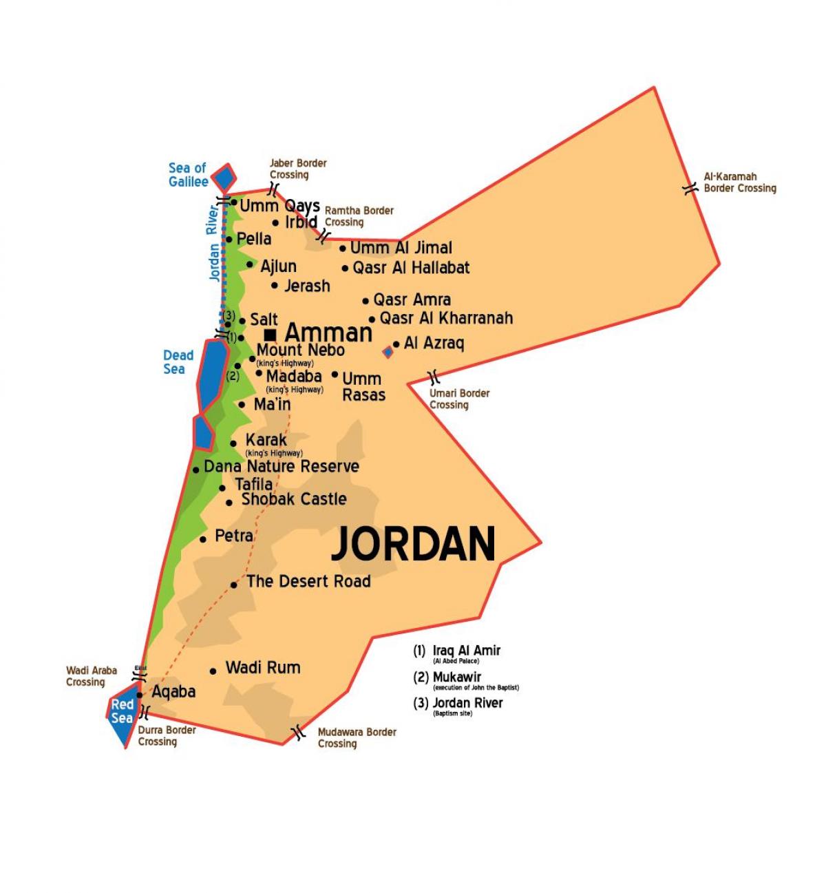 Джордан карте города 