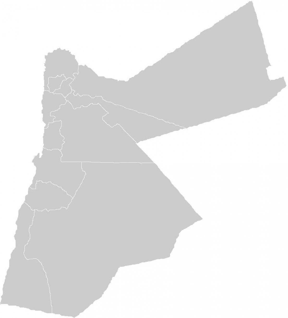 пустая карта Иордании