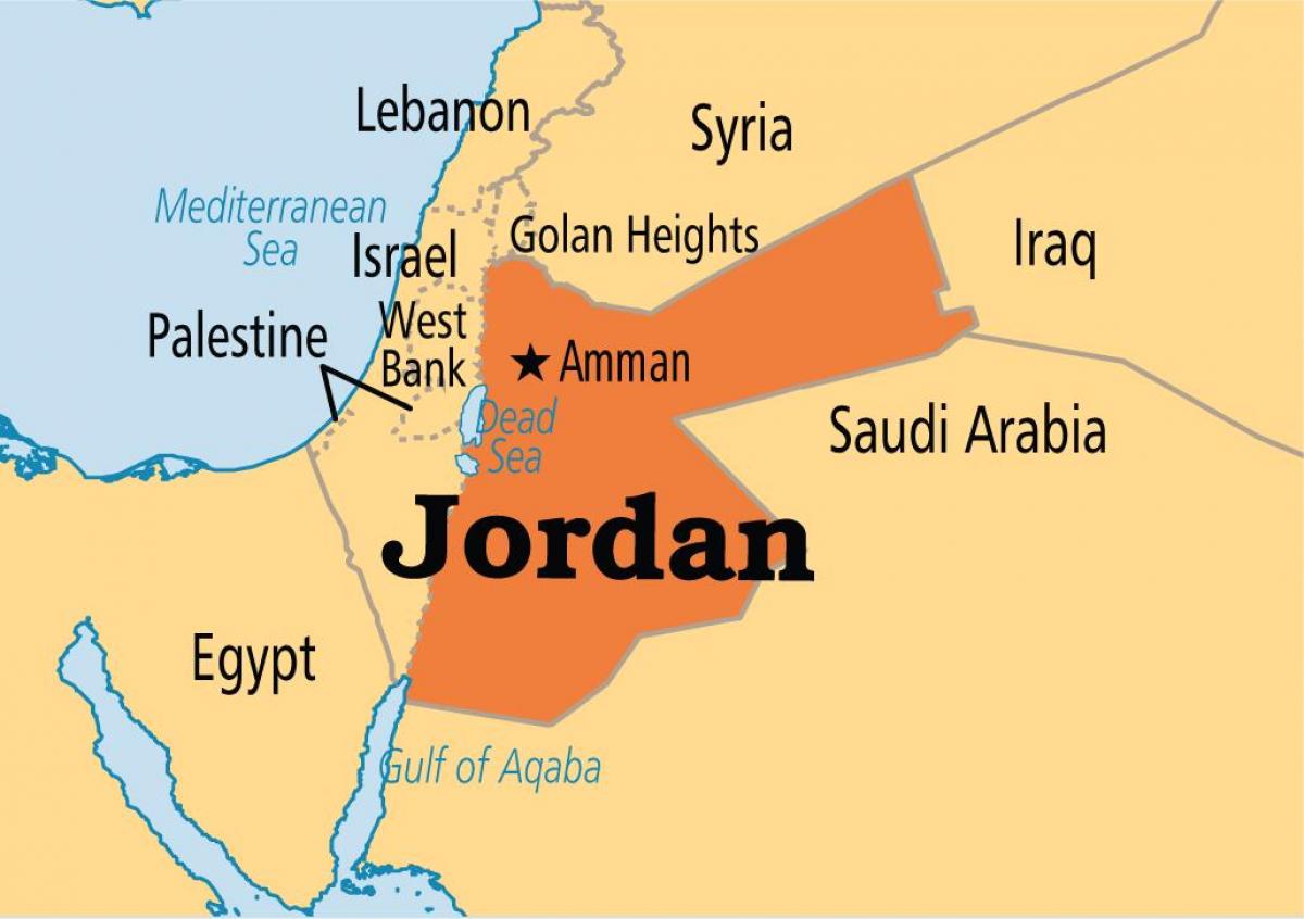 Иордания расположение карте 