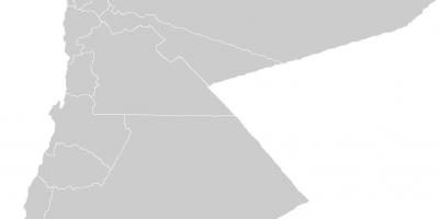Пустая карта Иордании