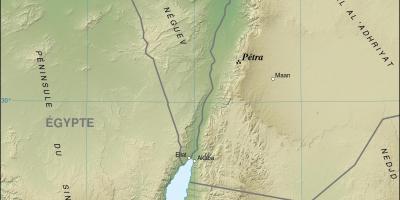 Карта Иордании Петра показывает