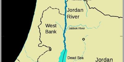 Иордан, река на Ближнем Востоке карте