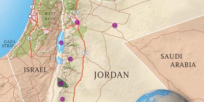 Королевство Иордания карте