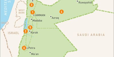 Амман Иордания на карте